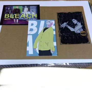 BLEACH 전시회 입장 혜택 클리어 카드 1장, 미개봉 엽서 2장.