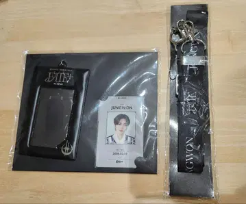 ENHYPEN  정원 숄더 스트랩 ID 카드 세트 Fate
