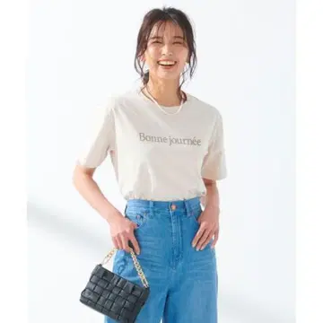 23구 로고 프린트 티셔츠 아이보리 M 사이즈