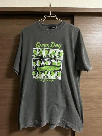 Green Day 티셔츠 L 사이즈 그레이