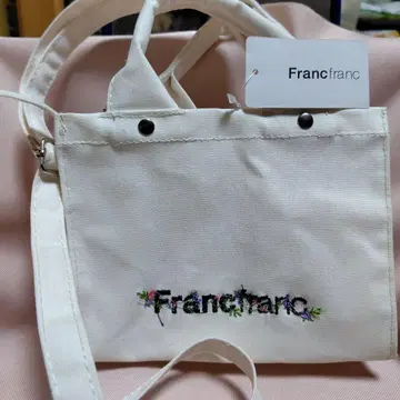 Francfranc 자수 로고 숄더백
