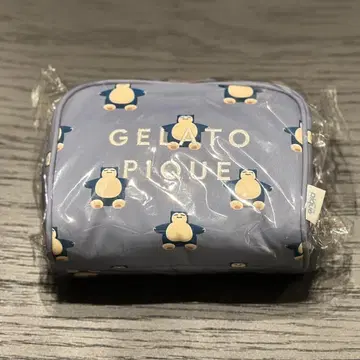 Gelato pique 올 패턴 파우치 카비곤 네이비