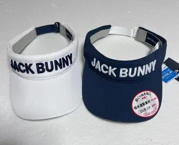 JACK BUNNY 바이저 화이트 네이비