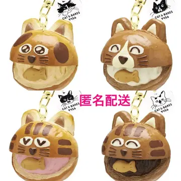 CAT&BAKES9456 도라네코 빵 마스코트 전 4종 키탄클럽