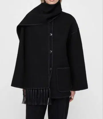 토템 자켓 EMBROIDERED 머플러 더플 코트