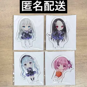 로우큐부! 천사의 3P! 팅쿠루 미니 아크릴 스탠드 4개 세트