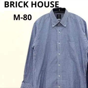 BRICK HOUSE 파랑 체크 무늬 셔츠 비즈니스 캐주얼 M-80