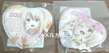 Fate 프리즈마 이리야 하트 캔뱃지 2개 세트