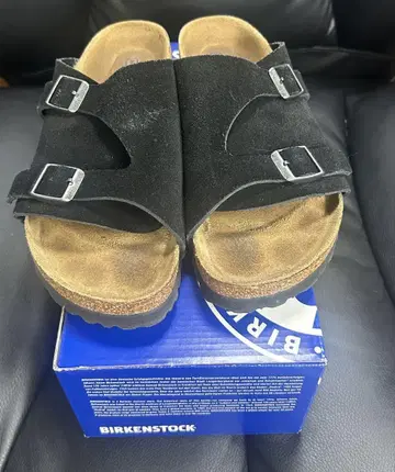 새상품급 버켄스탁 취리히 39(25cm) 내로우 폭 블랙
