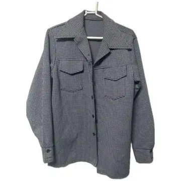 깅엄 체크 셔츠 자켓 포거스