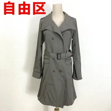 A1825 자유구 트렌치코트 자켓 안감 없음 벨트 부착 9