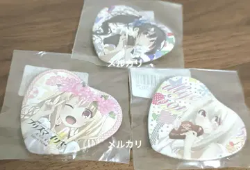 Fate 프리즈마 이리야 하트 캔뱃지 3개 세트