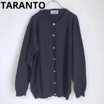 TARANTO 가디건 겉옷 긴팔 상의 캐시미어 네이비 2XL