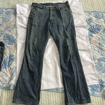 부츠 컷 데님 34 사이즈 다크 블루