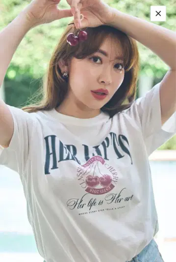 헤르립토 클래식 체리 티셔츠