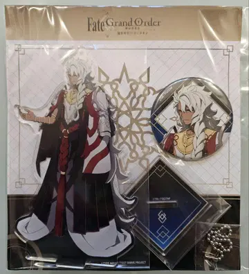 FGO 마술왕 솔로몬 아크릴 마스코트 & 캔뱃지 세트