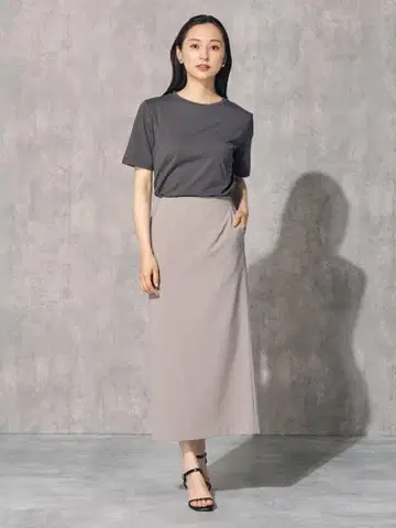 Perfect Suit FActory 롱 타이트 스커트 그레이