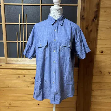 반팔 데님 셔츠 M 사이즈