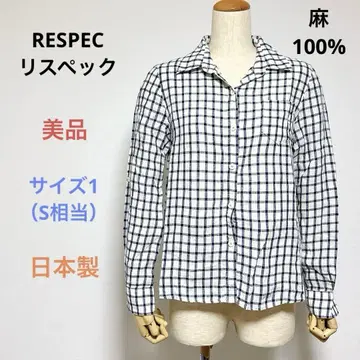 새상품급 RESPEC 리스펙스 여성용 캐주얼 셔츠 린넨 100%