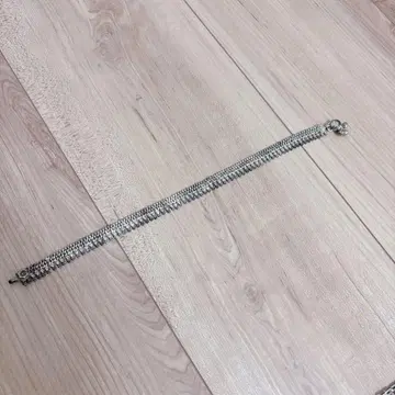 미사용 새상품 카렌 실버 체인 스타일 발찌
