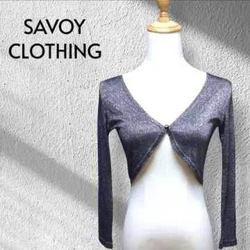 SAVOY 다크 그레이 크롭 기장 가디건