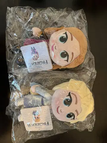 아나와 엘사 봉제 인형 세트