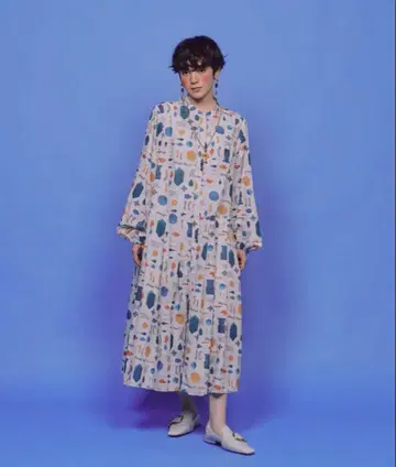 manana suerte 마냐나스 엘 테레사 멀티 패턴 턱 원피스