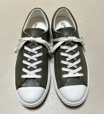 컨버스 올스타 쿠페 가죽 올리브 23cm