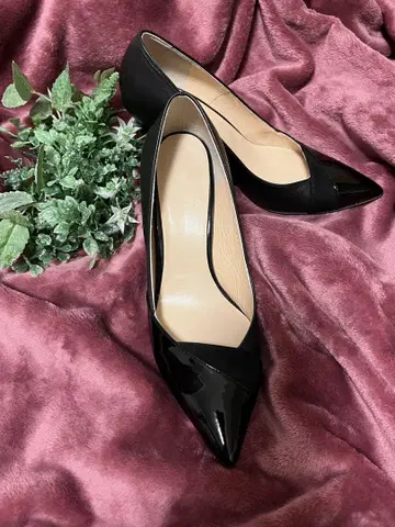 블랙 스틸레토 하이힐