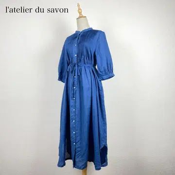 l'atelier du savon 린넨 100% 린넨 핀턱 원피스