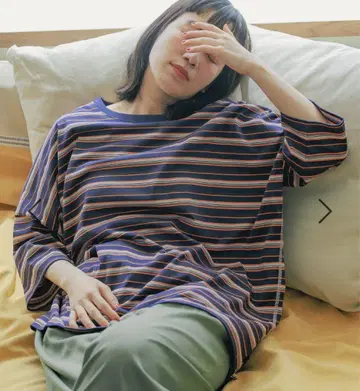 니코앤드 COLOR 마이스터 사라트 티셔츠 네이비 보더 M