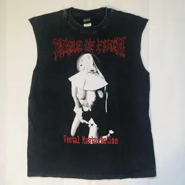 Cradle of Filth L 슬리브리스 밴딩 티셔츠 락 티셔츠