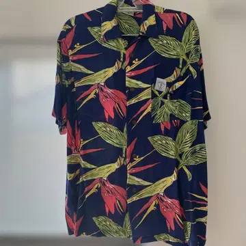 Jungle Jim 알로하 셔츠 반팔 네이비
