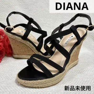 미사용 새상품 DIANA 다이애나 웨지솔 주트 샌들
