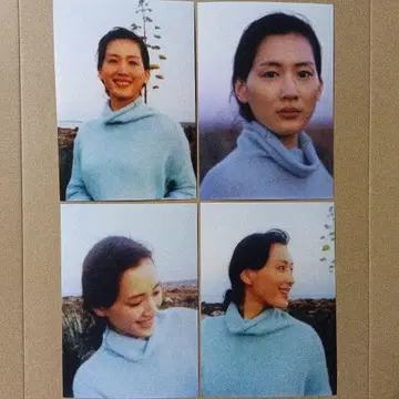 아야세 하루카 스카이블루 스웨터 사진 4장 세트