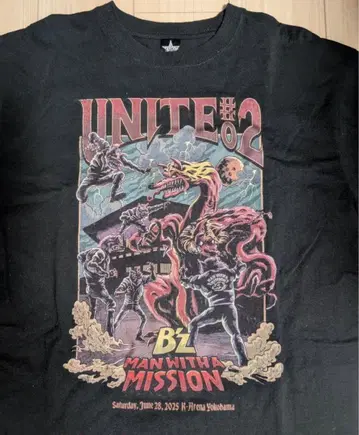 B'z MAN WITH A MISSION 티셔츠 UNITE#02