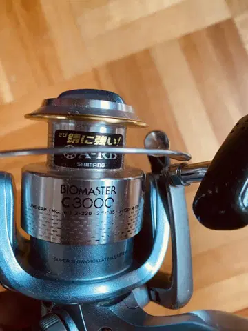 SHIMANO BIOMASTER C3000 스피닝 릴과 덤