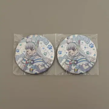 큐어니미 다이아몬드 리본 스타일 캔뱃지 2개 세트 부르주라