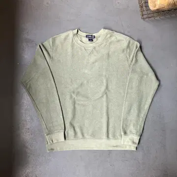 90년대 ~ 00년대 LANDS'END 사슴 맨투맨 무지 앞면 V가젯