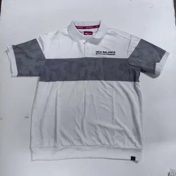 New Balance 피케 셔츠 6 화이트/그레이
