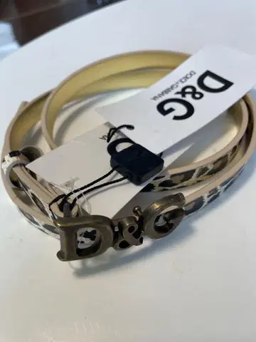 D&G 레오파드 무늬 벨트 사이즈 80 돌체앤가바나