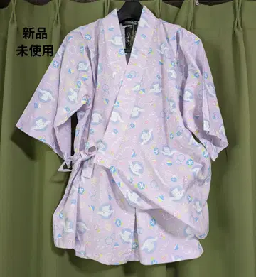 미사용 새상품 산리오 시나몬 롤 진베이 라벤더 M 사이즈