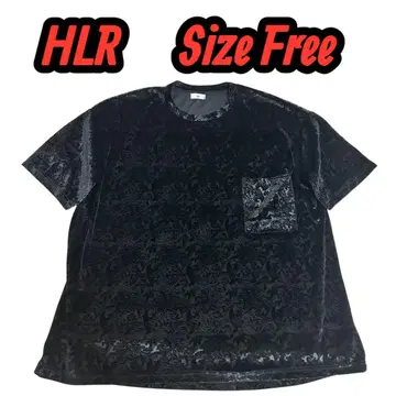 HLR 벨로아풍 컷티셔츠 올 패턴 프리 사이즈 루즈한 사이즈