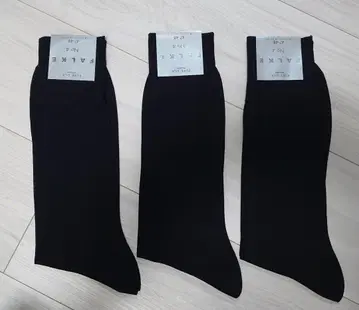 FALKE No.4 실크 삭스 47-48 블랙 3켤레 세트