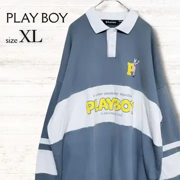 플레이보이 PLAY BOY 라거 셔츠 긴팔 상의 XL