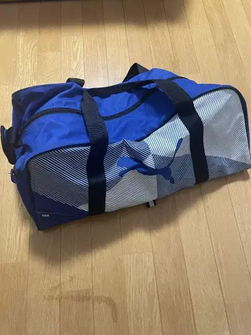푸마 보스턴 백 파랑 스트라이프