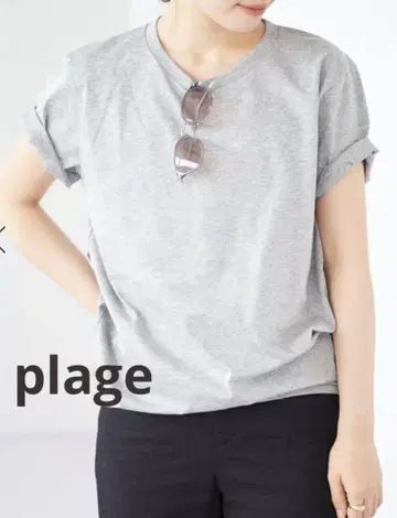새상품 Plage 플라주 Nuance 티셔츠 티셔츠