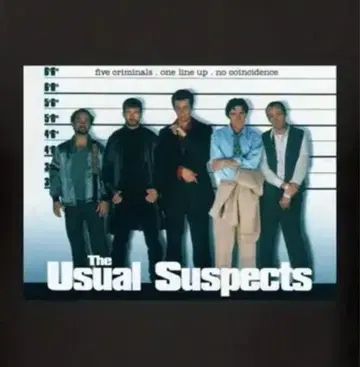 유주얼 서스펙트 영화 티셔츠 The Usual Suspects 레어