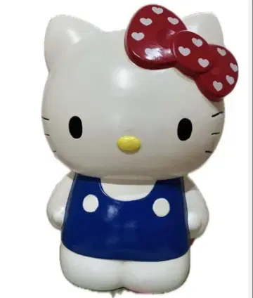 레어 헬로키티 키티형 룸 박스 쓰레기통 특대형 높이 40cm