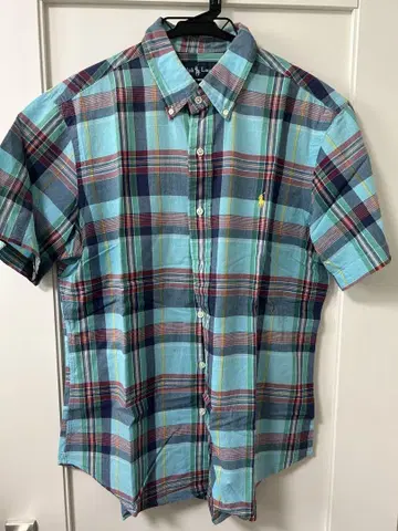 Ralph Lauren 마드라스 체크 반팔 셔츠 M